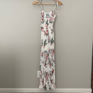 White floral dress